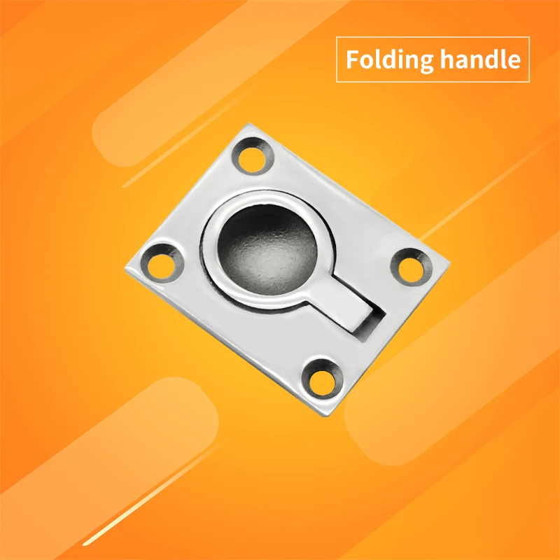 

304 Stainless Steel Die-Casting Embedded Hidden Handle Pull Ring, Invisible Buckle Hidden Fire Door