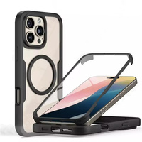 Magnetic For Magsafe 360 Full Body Front+Back Clear Case For iPhone 16 15 14 11 13 Pro Max Plus Silicone Bumper Shockproof Cover