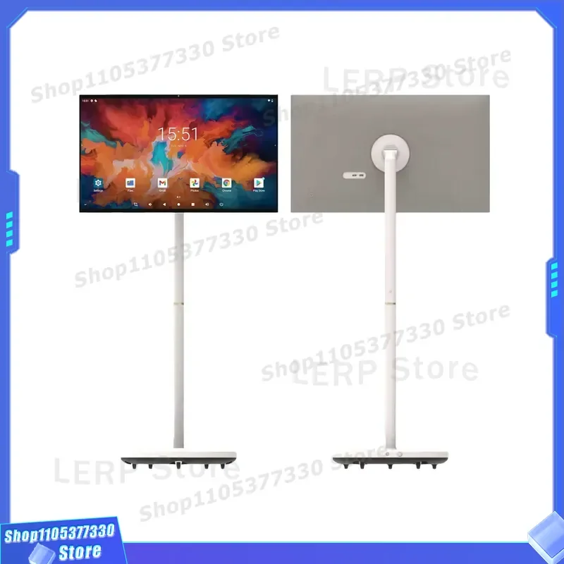VETO 21.5 24 27 32 Inch Wireless Smart Portable TV Android Monitor Touch Screen Display with 1300W Camera and 5 Hours Battery
