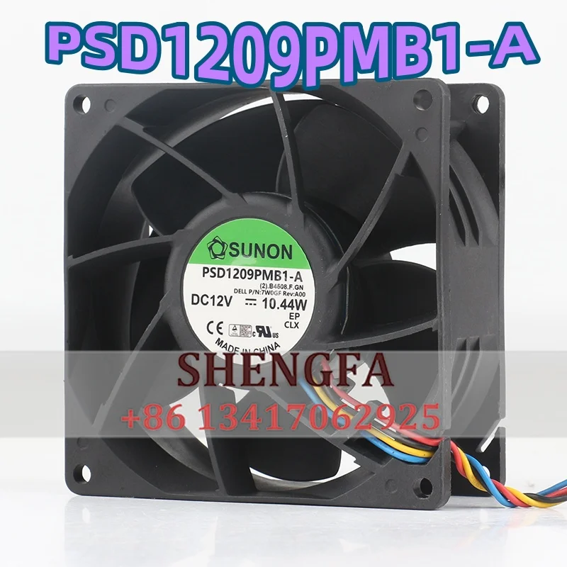PSD1209PMB1-A 12V 10.44W 9038 90X90X38MM 9CM high-performance computer case cooling fan
