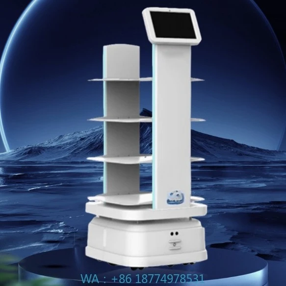 Transport Vehicle with AGV Handling Cart Manufactured by Factory Unmanned Commercial Delivery Robot AMR Workshop Logistics