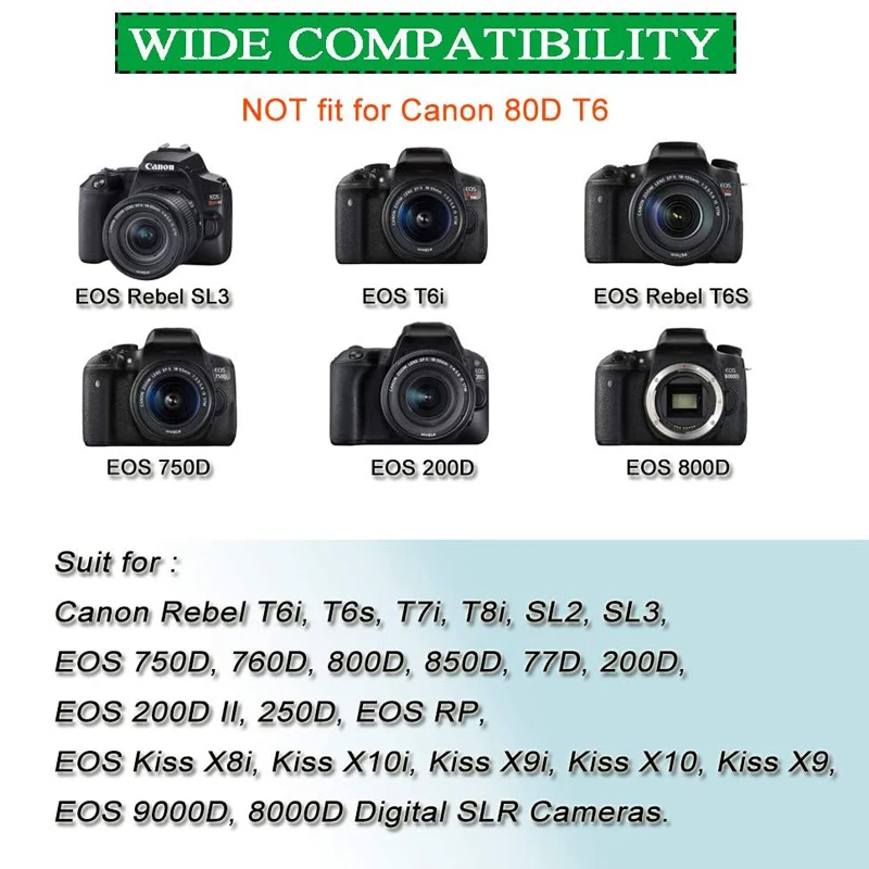 USB-C convertitore DR-E18 DC accoppiatore LP-E17 batteria fittizia per Canon EOS Rebel T7i T6i 750D 760D 8000D T6s KISS X8i 77D 200D 9000D