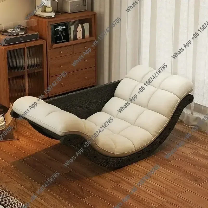 O Z Stylish Banana Rocking Chair In Solid Wood Comfort And Relaxation Vintage Retro Shake Lounge Chair With Cozy Features For Ho