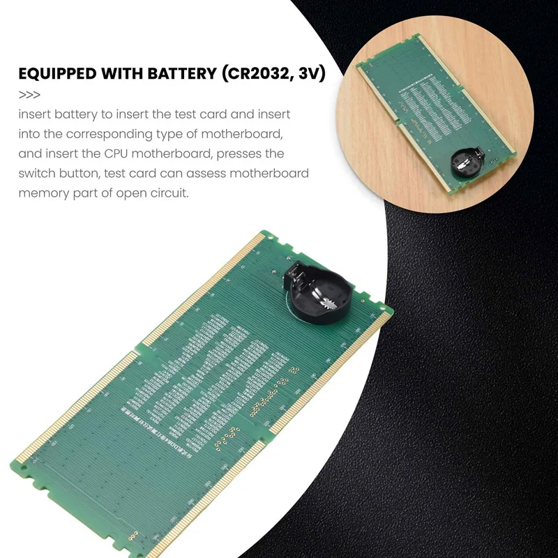 

A47U DDR4 Test Card RAM Memory Slot Out LED Desktop Motherboard Repair Analyzer Tester