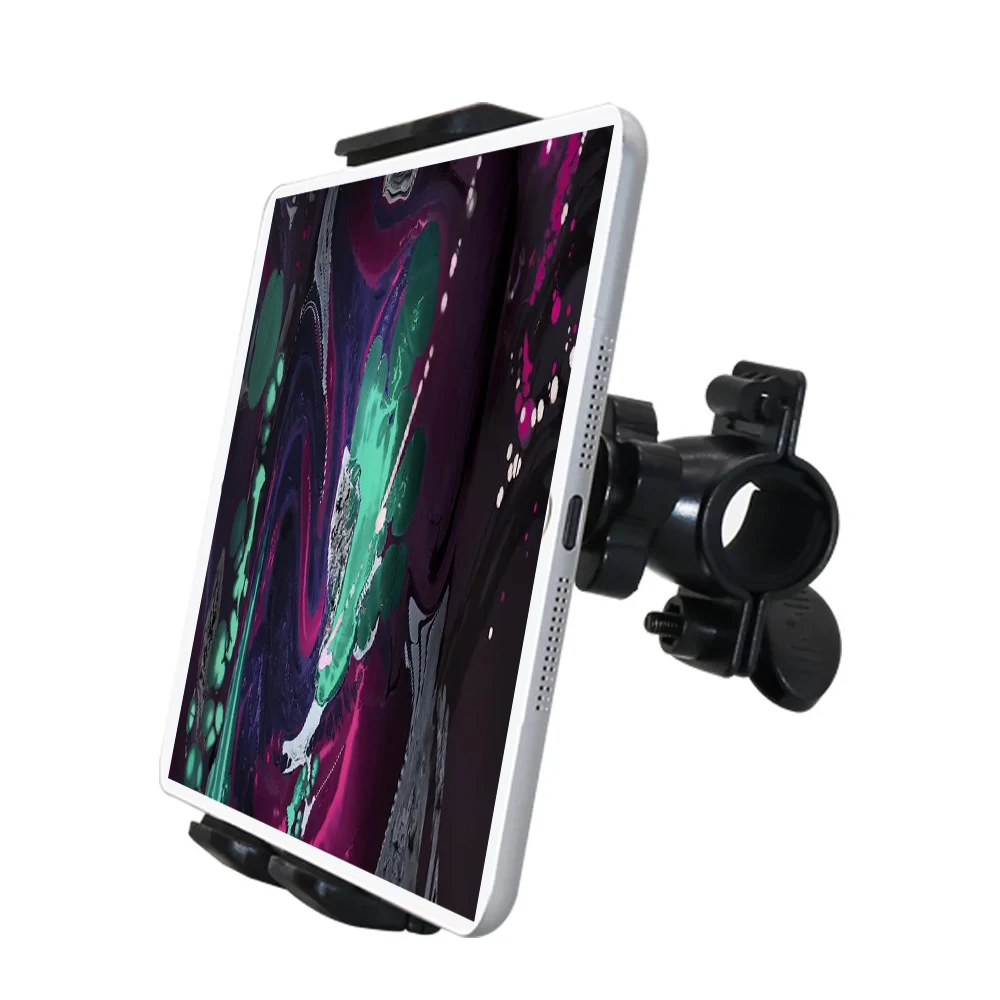 Homhu Adjustable 360 Degree Rotating Bicycle Motocycle Phone Mount Clip Holder Handlebar Bracket Stand for Mobile Phones Tablet