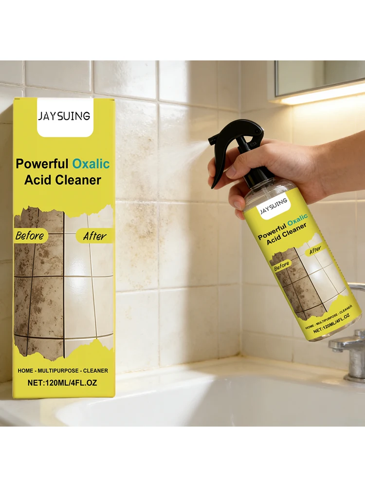 Nettoyant puissant à l'acide oxalique pour la rouille, le calcaire, les taches tenaces, sans frottement, nettoyant multi-usages écologique pour la maison