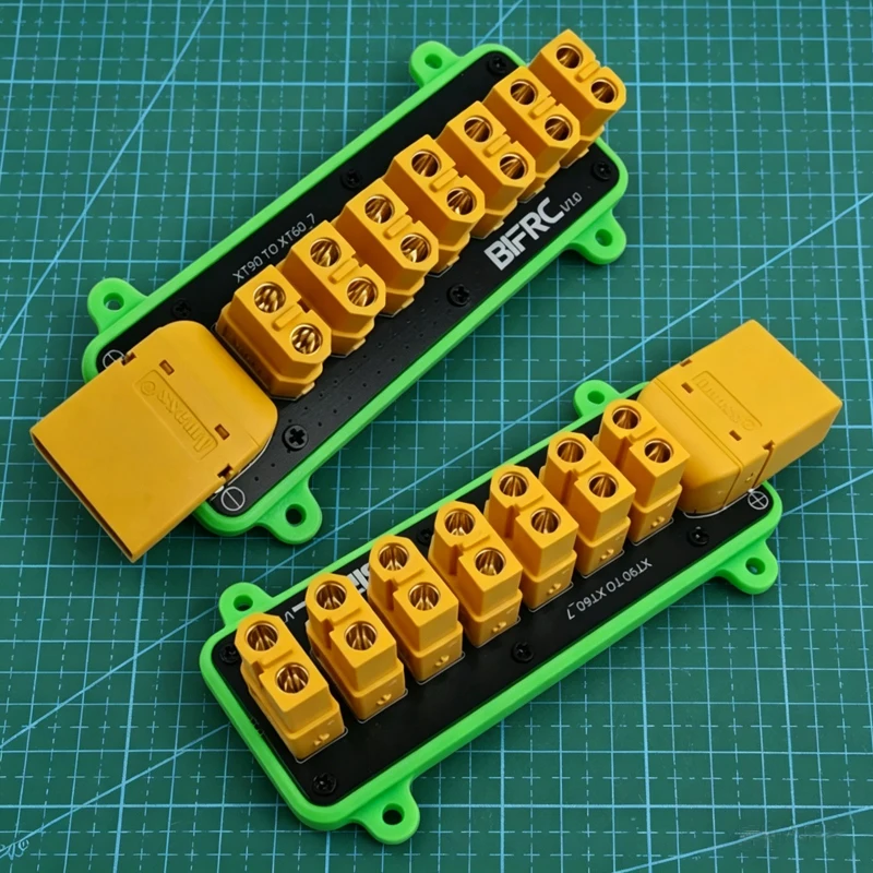 

1PCS XT90-to-XT60 7 Channels PDB Module 100A High Load Capacity Power Distribution Board DIY Accessories for Robot/Drone Model