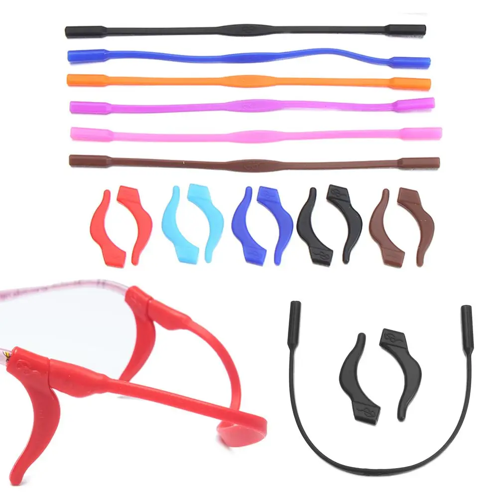 Soft Silicone Glasses Band Glasses Ear Hooks For Kids And Adults Round Grips Eyeglasses Sports Temple Tips Anti Slip  Ear Hooks