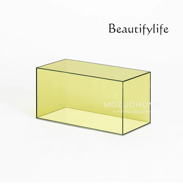 Nordic modern creative design exhibition hall living room hotel clothing store color acrylic coffee table