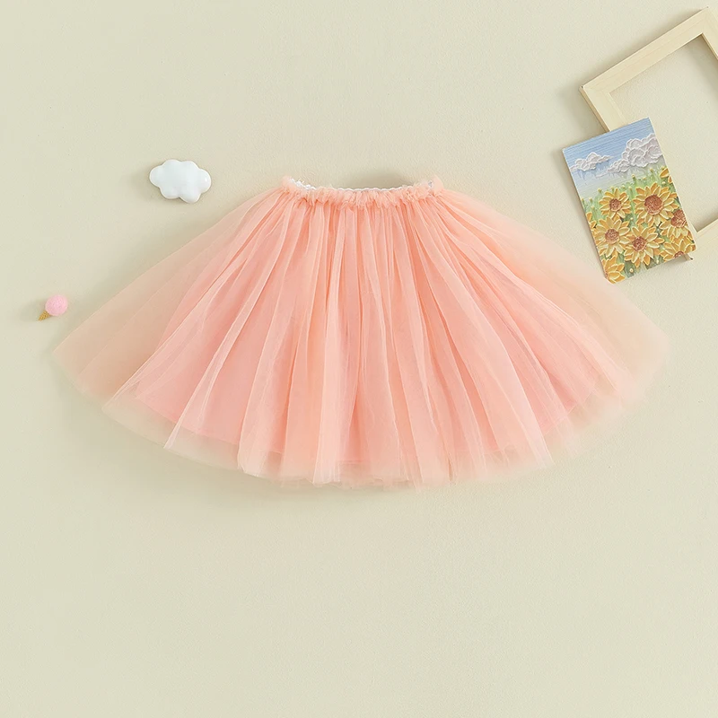 

Toddler Tutu Skirt Baby Girl Fluffy Tulle Skirts Solid Color Birthday Party Dance Princess Skirt Dress Kids Clothes