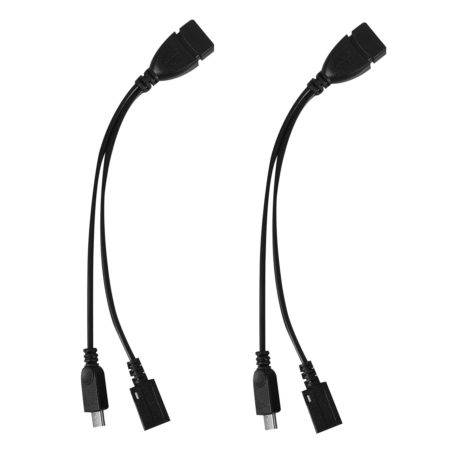 2Pcs Otg Adapter Cable Micro USB to USB-A Converter for Phone Keyboard Mouse Support Otg Cable Micro USB Adapter