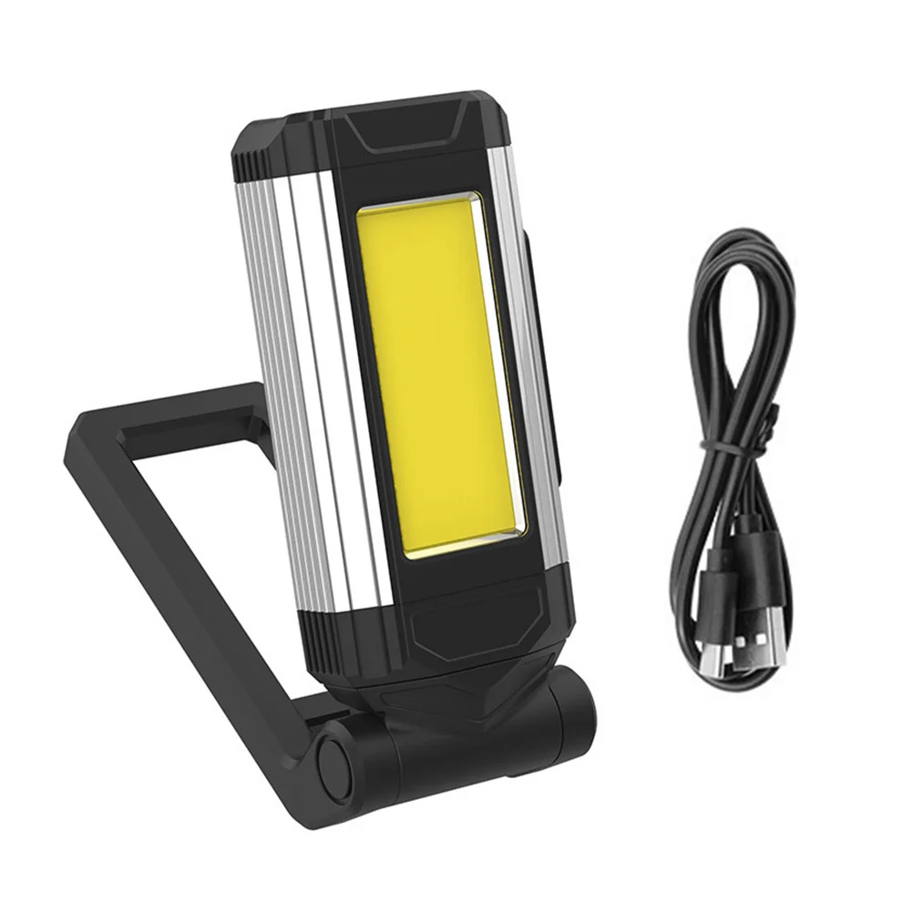 Rechargeable LED Work Light with Magnetic Base USB Output Portable Inspection Lamp for Vehicle Maintenance Construction Camping