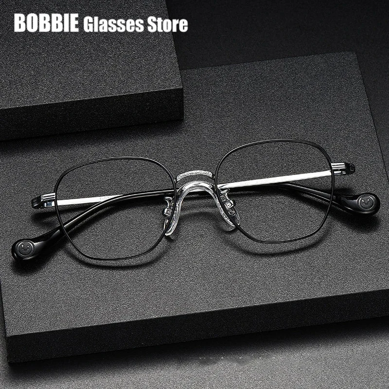 Fashion Children Titanium Polygon Glasses Frame Ultralight 8.5g Men Women Small Face Optical Prescription Eyeglasses Spectacles