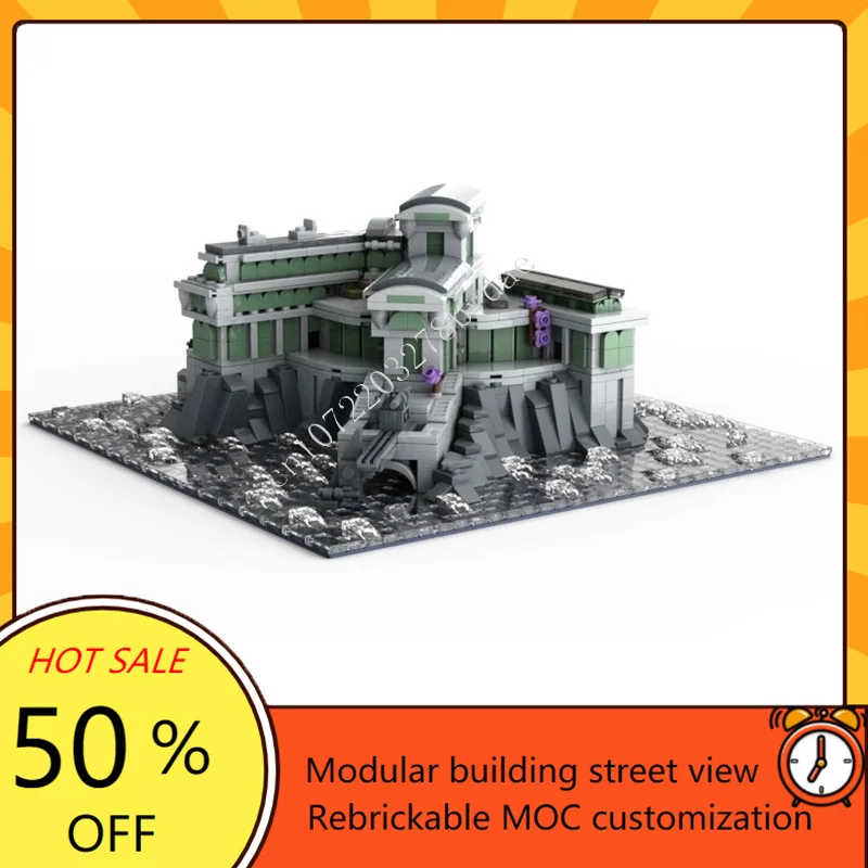 

1469PCS Addermire Institute Dishonored2 Modular MOC Creative street view Model Building Block Architecture DIY Assembly Toy Gift