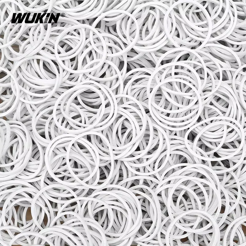 

High Quality White Elastic Rubber Bands Stretchable Sturdy Rubber Rings For Office School Home Dia 15mm-60mm Width=Thick1.5mm