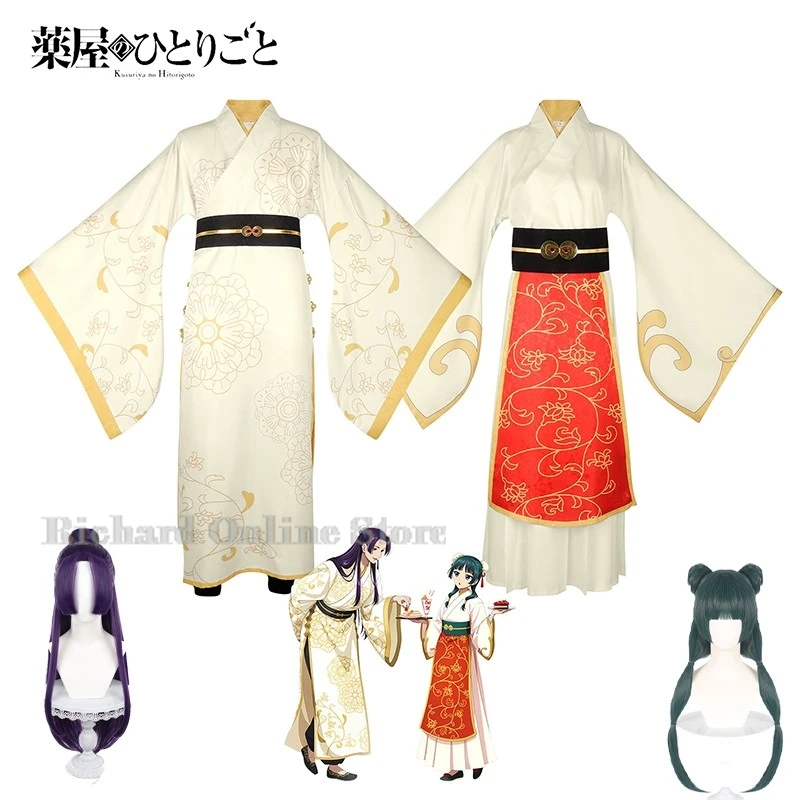 

Платье Maomao Jinshi Hanfu, костюм для косплея, костюм для пары, костюм для аптекарских дневников и костюмы PARADISE, аниме, ролевая игра, древняя одежда