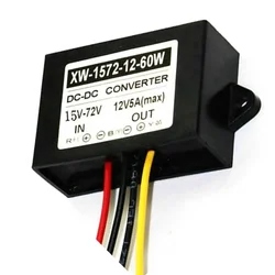 New DC/DC 15-72V  to 12V 5A 60W Step Down Power Supply Modu Car Truck Boat Power Buck Converter Voltage Regulator Adapter