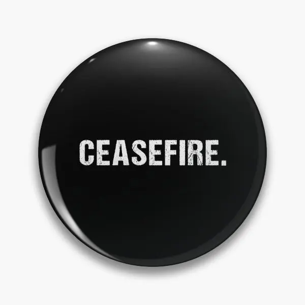 Ceasefire  Soft Button Pin Badge Metal Lover Brooch Gift Lapel Pin Cute Decor Fashion Jewelry Hat Collar Women Clothes Creative