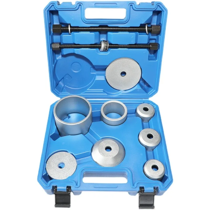 

Подходит для Audi A6, винтовой тип, большой и маленький изогнутый рычаг, задняя ось, нижняя опора, поворотный рычаг, железная втулка, инструмент для замены