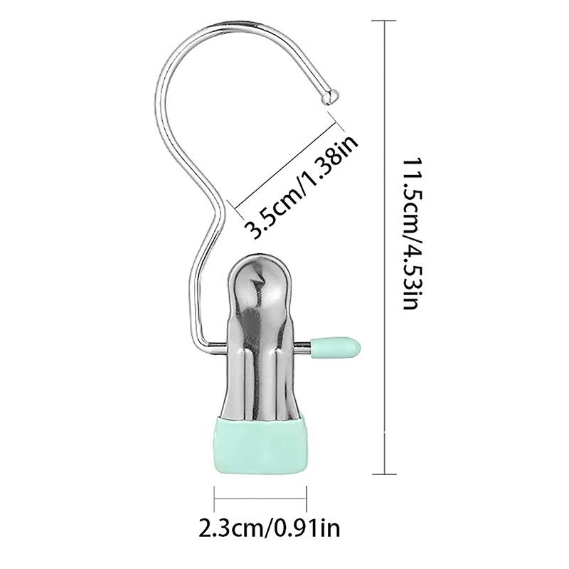 1 pz Clip antiruggine gancio salvaspazio molletta cappello pantaloni calzini stoccaggio appeso gancio da viaggio Clip per indumenti