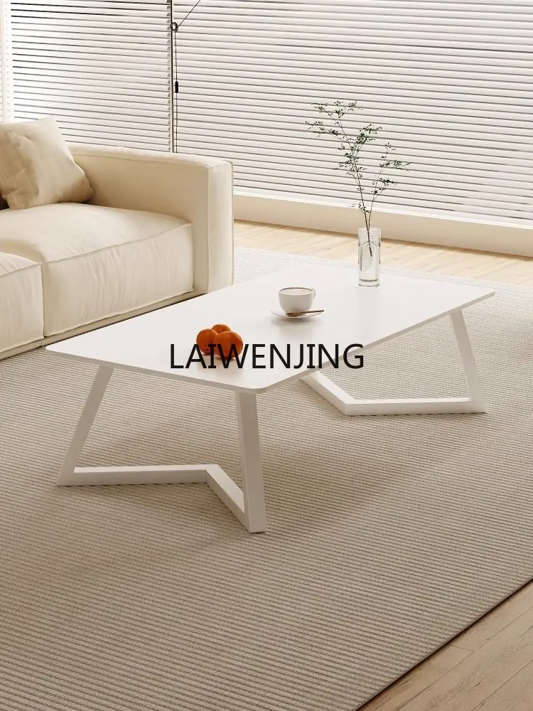 

LYN cream style coffee table small apartment rock slab household light luxury simple modern marble table