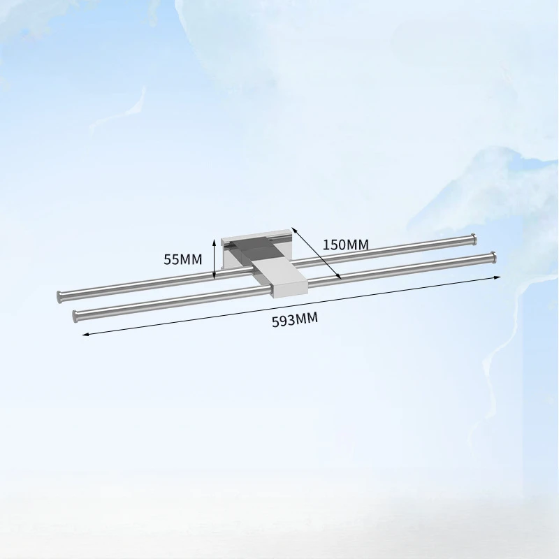 towel bar for bathroom,Stainless steel chrome plated minimalist style anti-corrosion and rust proof towel rod image 4