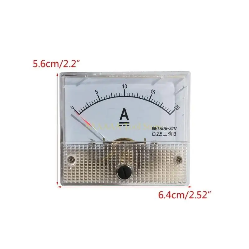A2BE Analoge stroommeter paneel wijzerplaat-stroommeter-pointer ampèremeter Microampere meter