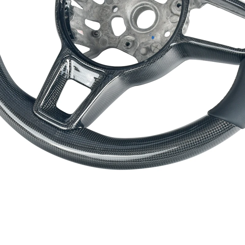 Upgrade Alcantara Leather Steering Wheel Custom Genuine For Porsche Macan Panamera Cayenne 718 911 Carbon Fiber LED Interior