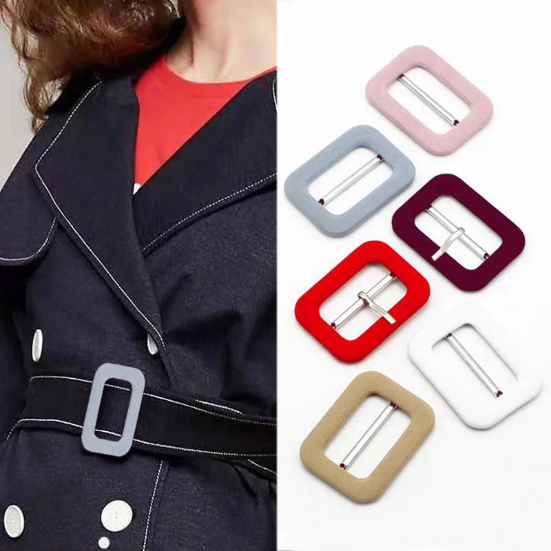 2pcs/lot Belt Buckles Color Coat Waist Cuff Adjustment Buckles Suit Dress Decorative Sewing Accessories for Handbags