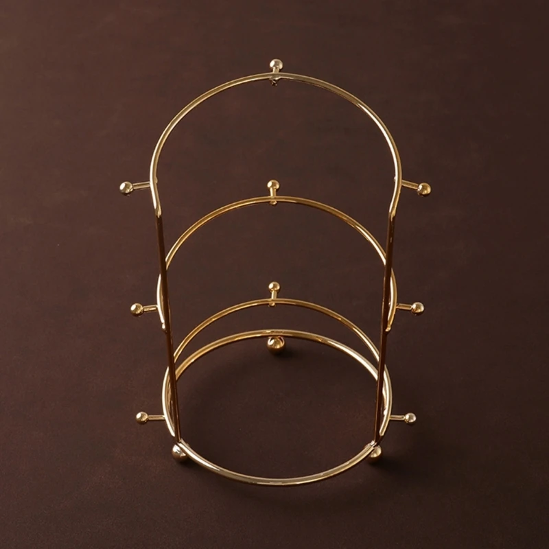 Wedding Tiara Support Stand Bridal Headband Display Rack Princess Crown Holder Metal Color-preserving Jewelry Rack