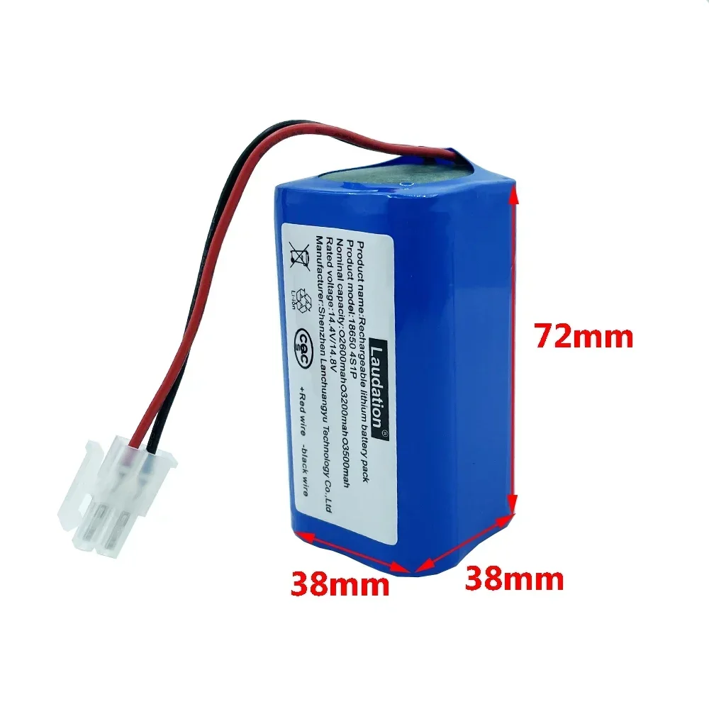 Перезаряжаемая литиевая батарея 14,4 В 2600 мАч для ILIFE A4s A6 V7s Plus A9s W400, аккумуляторы для робота-пылесоса INR18650 M26-4S1P