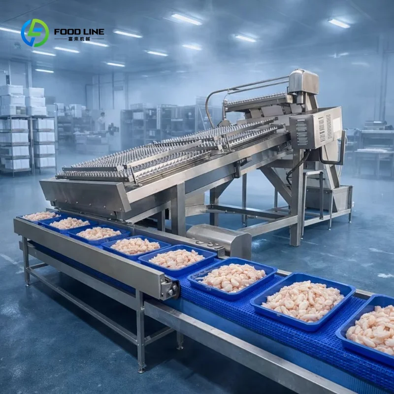 Wet Dry Dual Use Shrimp Peeler with Wear Resistant Blades for Fresh Frozen Shelling Line Custom