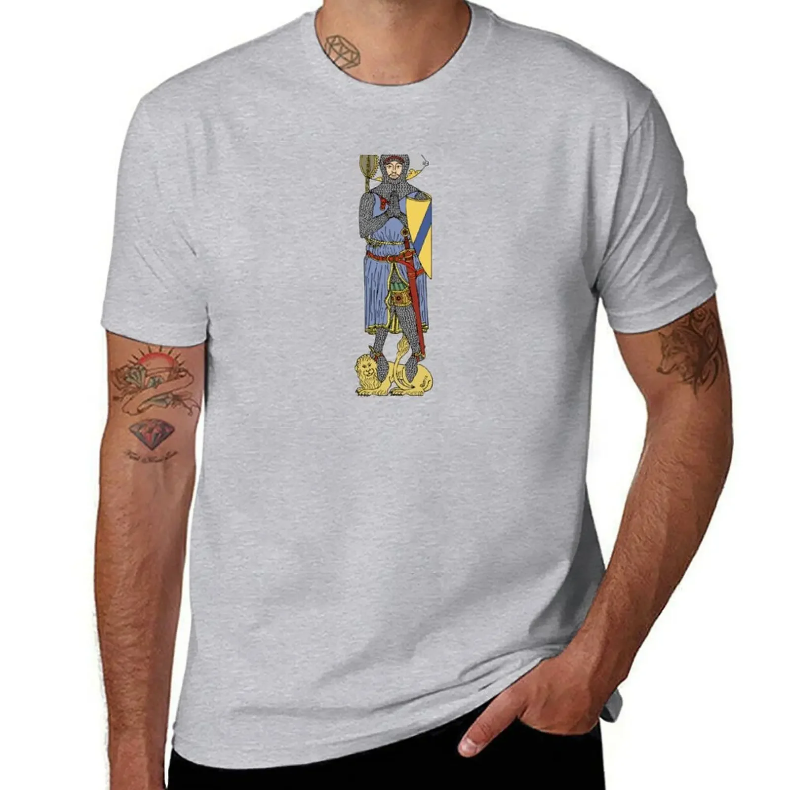 English Knight Circa 1300 T-shirt boys animal print animal prinfor boys mens t shirts pack