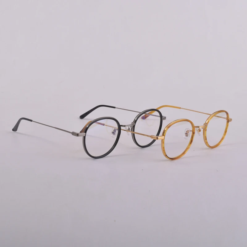 

GENTLE TATATN Roud Women Men Eyeglasses Frame Optical Glasses Leto Prescription Glasses