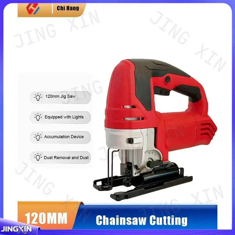 custom for Jigsaw 120mm LED Light Fast Clip Pull Flower Cutting Machine Household Small Chainsaw Cutting Electromechanical