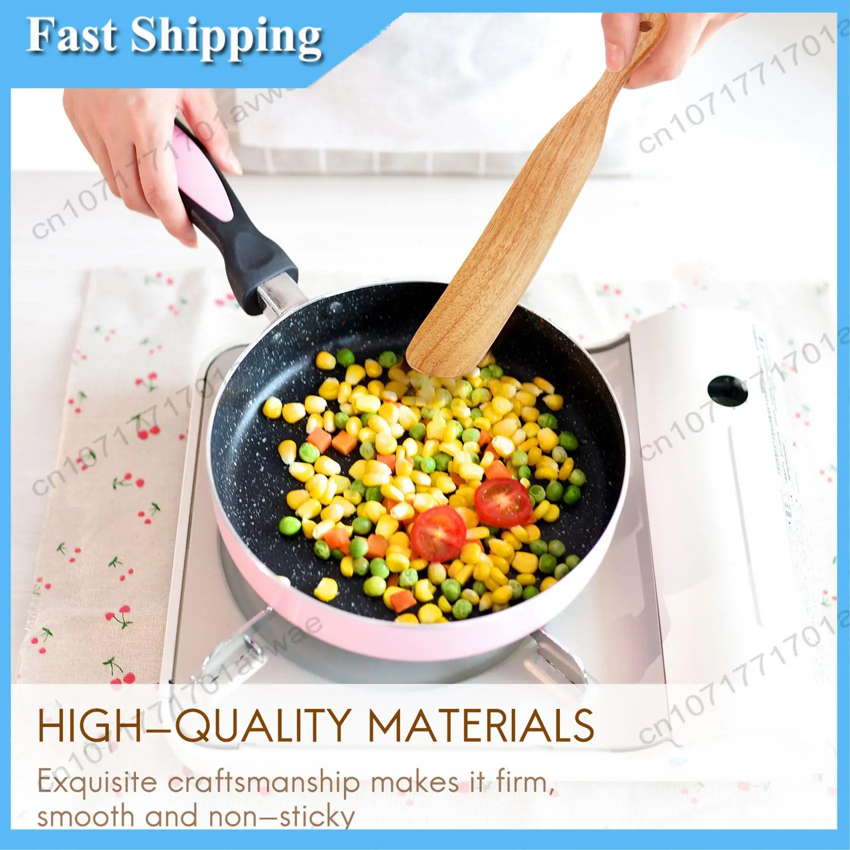 

Best Pick 6 Pcs Wooden Spurtle Set, Teak Spurtle Set Heat Resistant Wooden Spatula Cooking Utensils Set Non-Stick Wooden Spoons