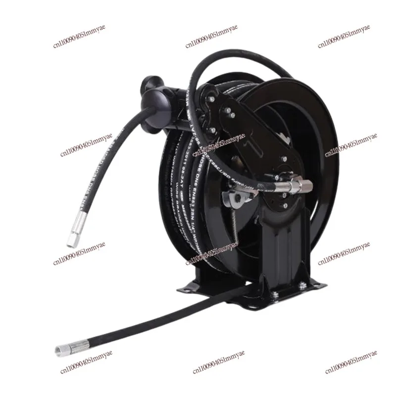Auto Retractable Hose Reel High Pressure Pipe Winder Grease Tube Storage Organizer