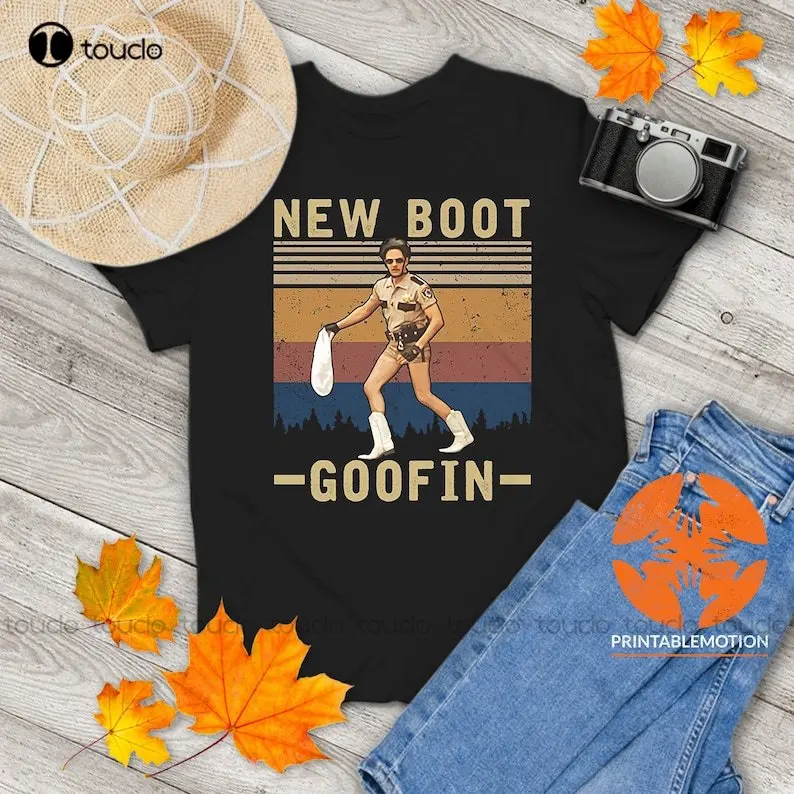 Zocoshi Reno 911 New Boot Goofin Vintage T-Shirt, Reno 911 Shirt, Lieutenant Dangle Shirt O-Neck Streetwear Oversized Xs-5Xl