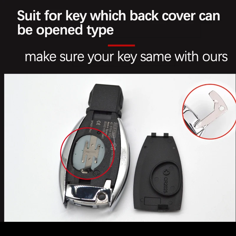 Remote car key fob 315/434Mhz for Mercedes Benz NEC BGA BE W202 W203 W204 W210 W220 smart semi-key less