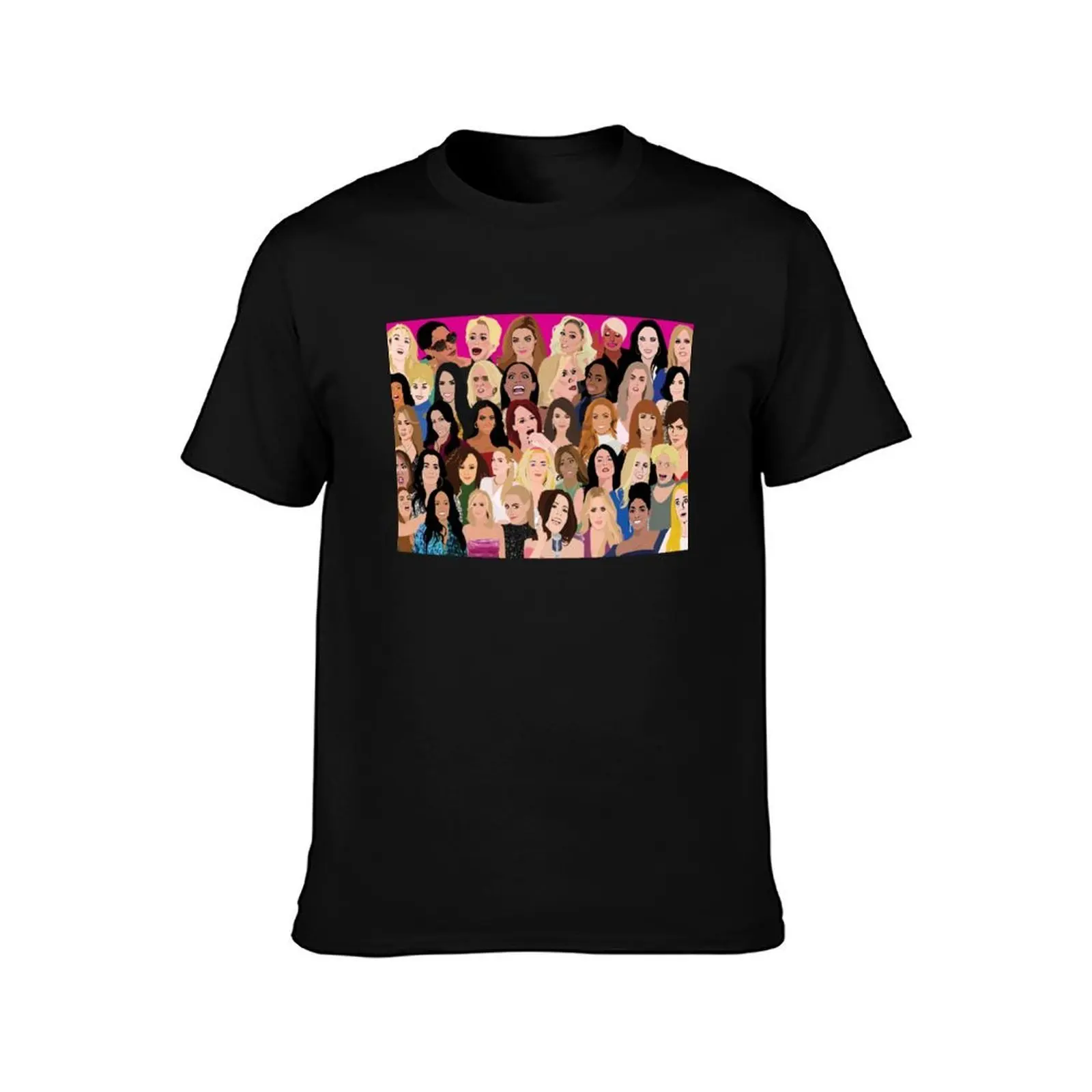Real Housewives Montage (RHONY, RHOBH, RHOA, RHONJ, RHOP, RHOC, RHOSLC, RHOD, VPR) T-Shirt, Summer Casual Cotton Tee