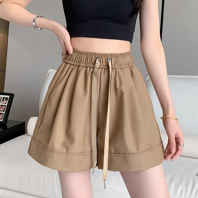 Pantaloni sportivi a vita alta da donna estivi sottili pantaloni a gamba larga casual dimagranti taglia piccola taglie forti pendolari Sle Faion coreano