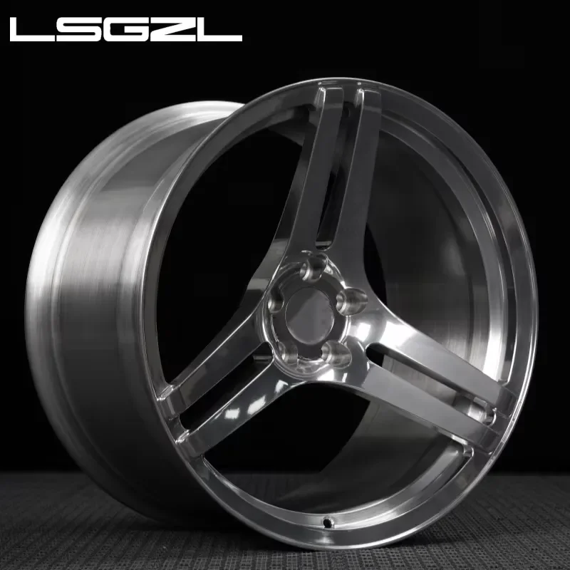 Polished Forged Alloy Wheel Rims 15 16 17 18 19 20 21 Inch 5x120 5x130 5x114.3 5x127 Staggered Concave Wheel