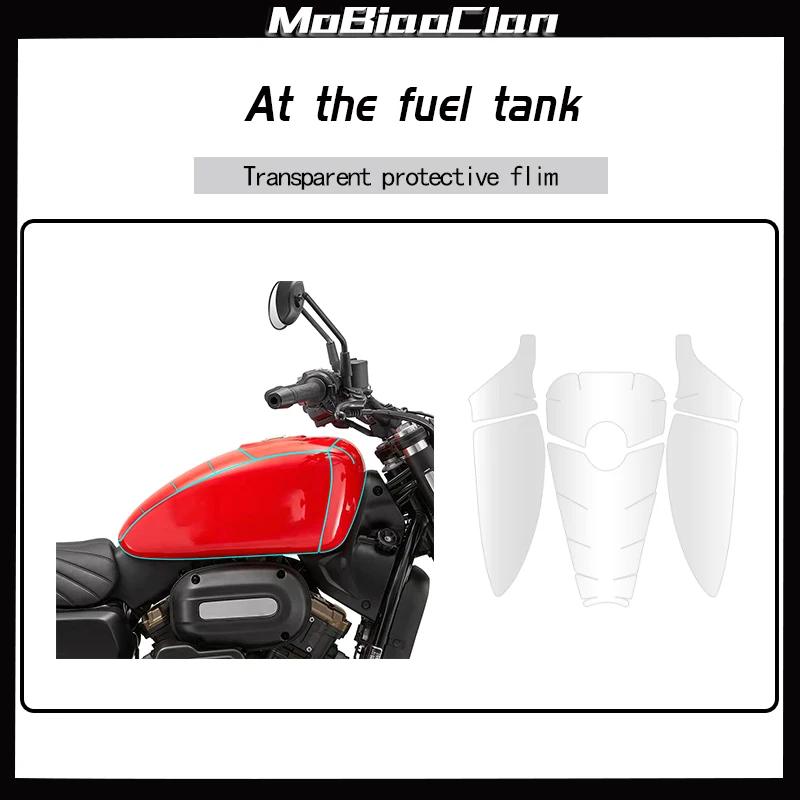 For QJMOTO FLASH 300S AMT Invisible Motorcycle Coat Transparent Sticker Fuel Tank Film Waterproof Modification Accessories