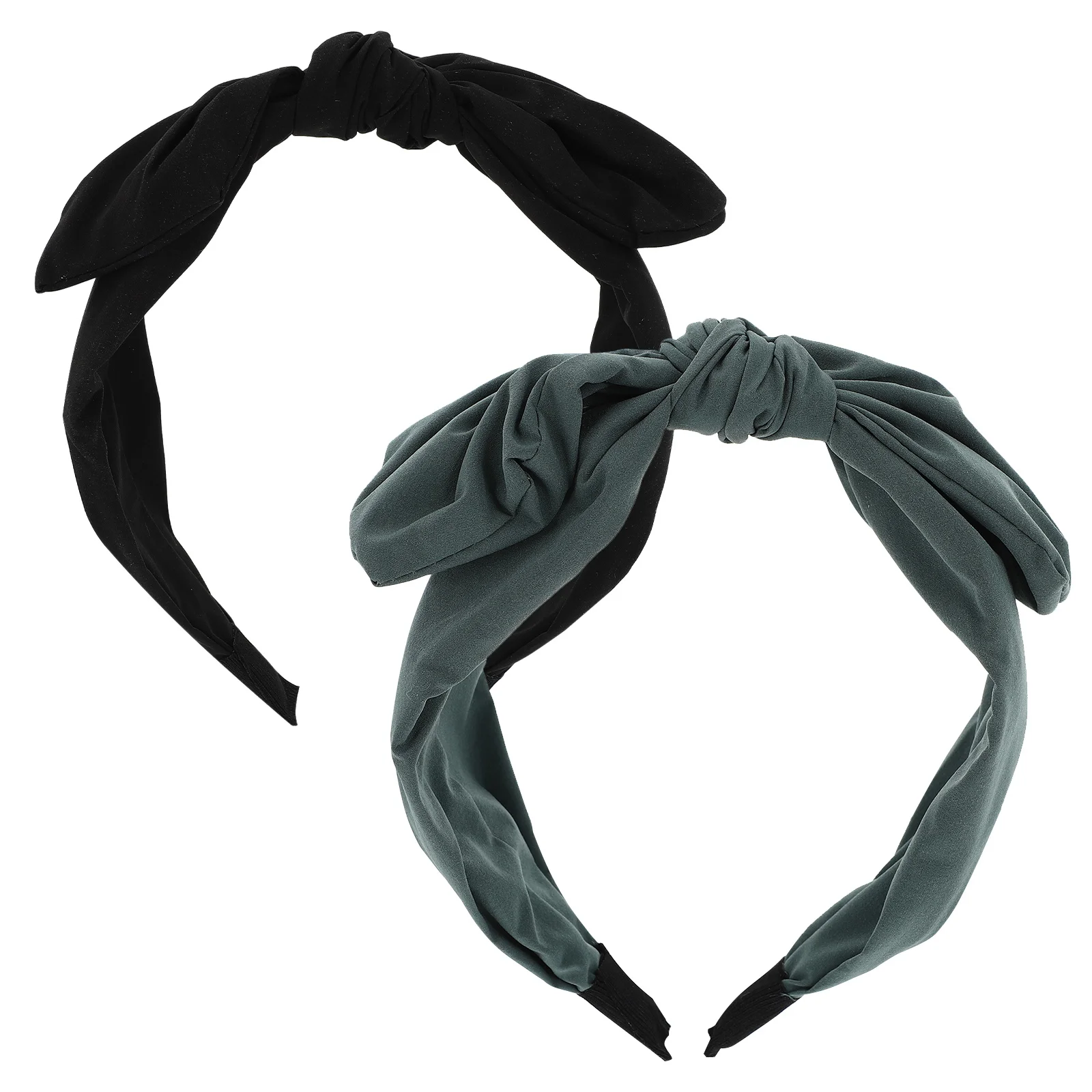 

2pcs Butterfly Knot Headband Wide Hair Band For Women Girls Daily Party Wear Comfortable Stretchy Fashion Hair Accessory