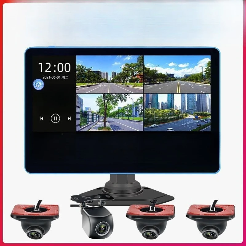 1080P night vision reversing image multi-function machine touch screen