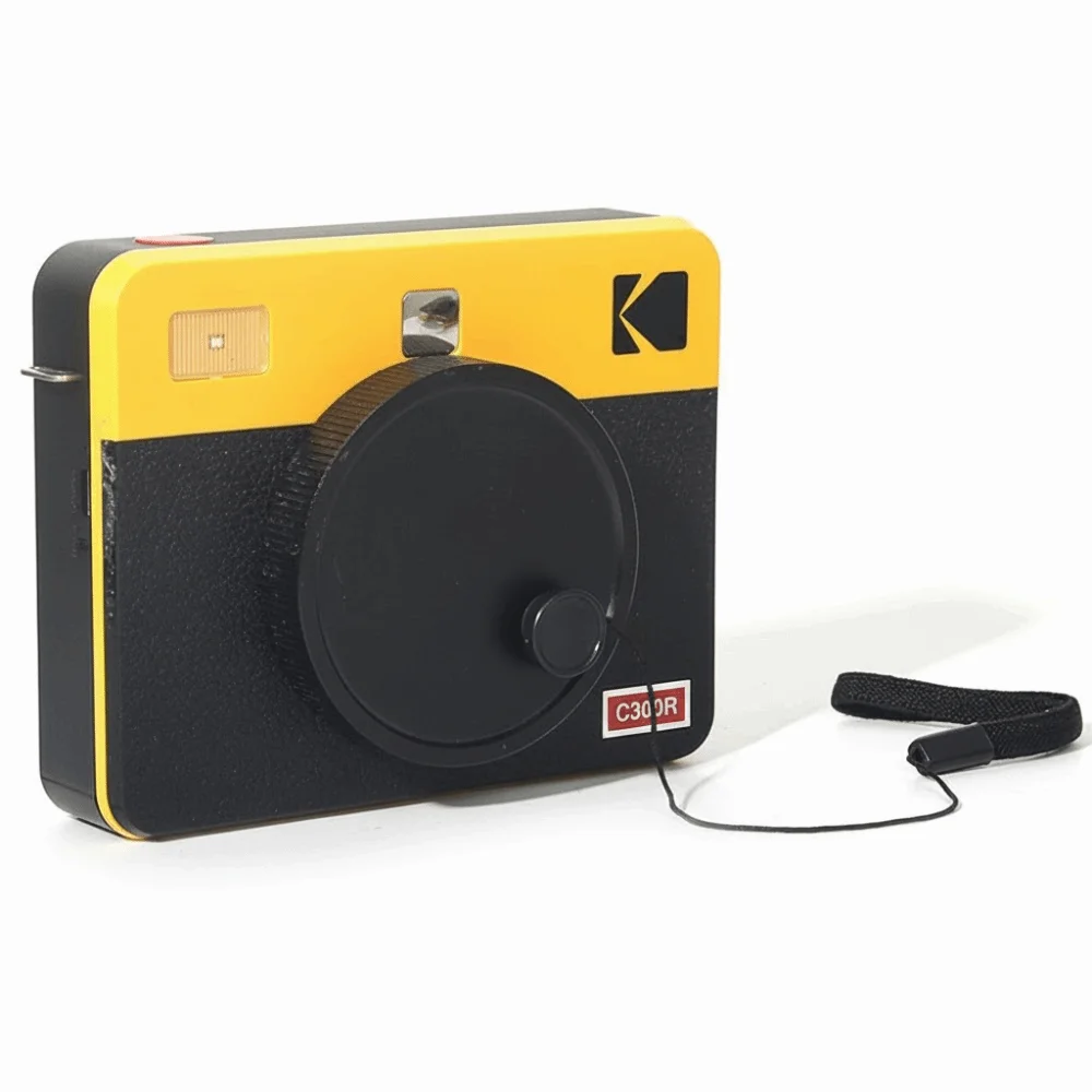 Aluminium Alloy Instant Camera Lens Cover Waterproof Dustproof Lens Cap Anti Scratch Buffer Sponge for Kodak MS300 / C300R