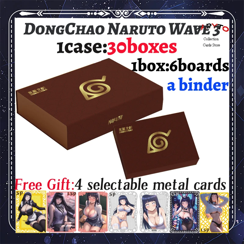 

2025 Newest DongChao Culture Naruto Wave 3 Japanese Anime Bonds Collection Board Hinata Sakura Sasuke Booster Box TCG Hobby Gift
