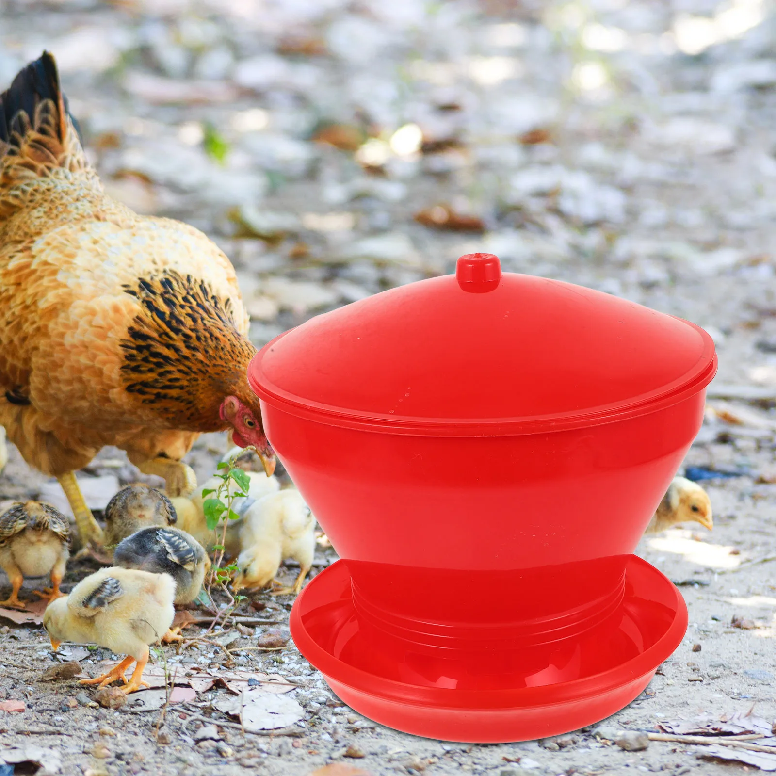 

Large Capacity Poultry Feeding Trough Durable PP Chicken Feeder Easy Clean Practical Poultry Feeding Container Automatic Chick