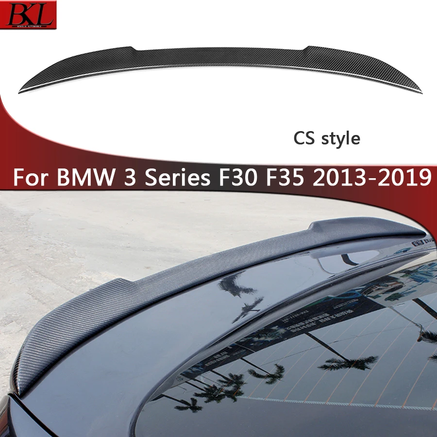 

For BMW 3 Series F30 F35 320 330 CS style spoiler rear wing duckbill dry carbon fiber car wier car wing modified tail upgrade