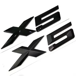 Emblema de maletero de letras para BMW X 5, E70, E53, F15, X5, insignia trasera, calcomanía, negro, nuevo y de alta calidad